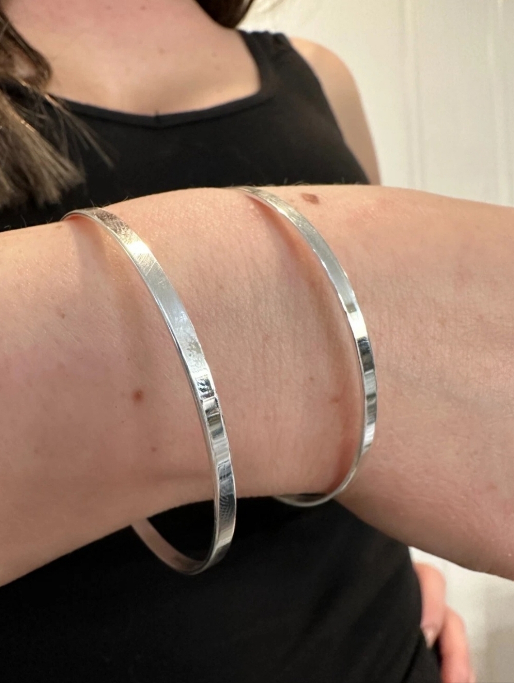 Solid 925 Sterling Silver Plain 1.5" Wide Classic Cuff Bangle Bracelet NEW - Picture 3 of 8